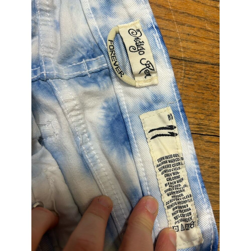 Vintage Y2K BUNDLE Tie Dye Micro Jean Mini Denim Shorts Size 11 Low Rise - Picture 4 of 14